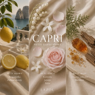 Dyfuzor zapachowy CAPRI | Bergamotka • Jaśmin • Bursztyn
