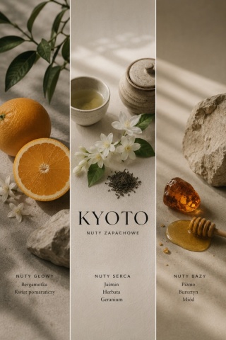 Dyfuzor zapachowy KYOTO | Bergamotka • Herbata • Jaśmin