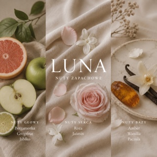 Dyfuzor zapachowy LUNA 100 ml | Bergamotka • Jaśmin • Wanilia